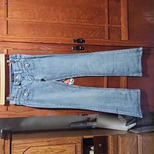 WHBM Noir Size 0R Flare Jeans.